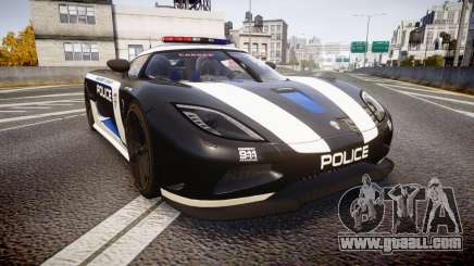 Koenigsegg Agera 2013 Police [EPM] v1.1 PJ3 for GTA 4