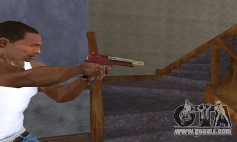 Black and Red Deagle for GTA San Andreas