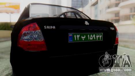 SAIPA Tiba Police v1 for GTA San Andreas
