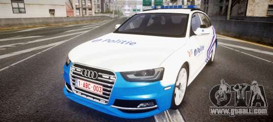 Audi S4 Avant Belgian Police [ELS] for GTA 4