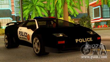 Lamborghini Diablo Police SA Style for GTA San Andreas