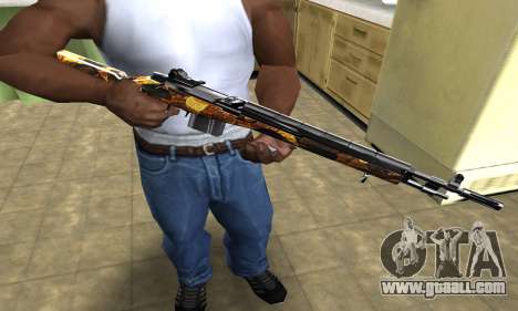 Gold Rifle for GTA San Andreas