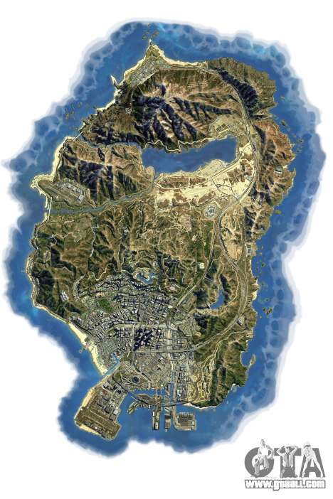 GTA 5 Satellite map in 2K