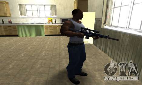Blue Oval Sniper Rifle for GTA San Andreas