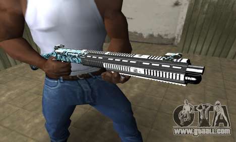 Blue Snow Shotgun for GTA San Andreas