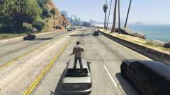 Stand On Moving Cars for GTA 5