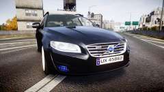 Volvo V70 2014 Unmarked Police [ELS] for GTA 4