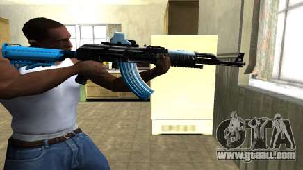 Blue Scan AK-47 for GTA San Andreas