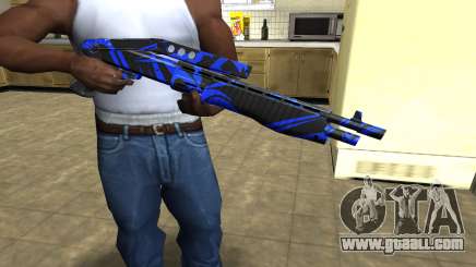 Blue Lines Combat Shotgun for GTA San Andreas