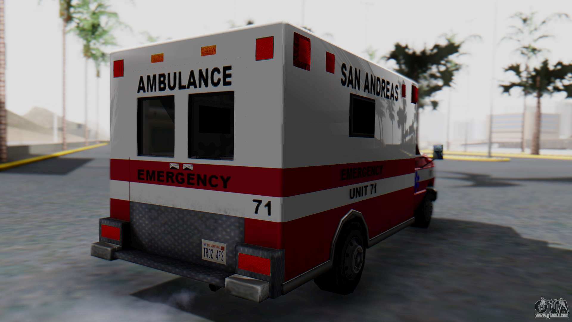 Ambulance with Lightbars for GTA San Andreas