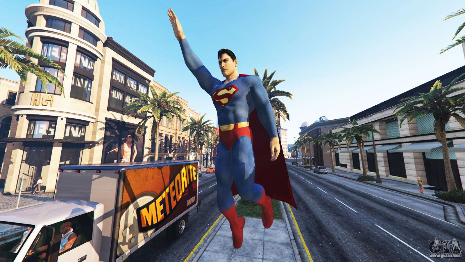 gta 5 superman mod why doesnt he have a cape