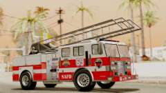 SAFD Fire Lader Truck Flat Shadow for GTA San Andreas