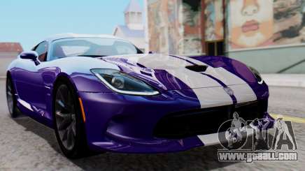 Dodge Viper SRT GTS 2013 HQLM (HQ PJ) for GTA San Andreas