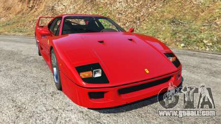 Ferrari F40 1987 v1.1 for GTA 5