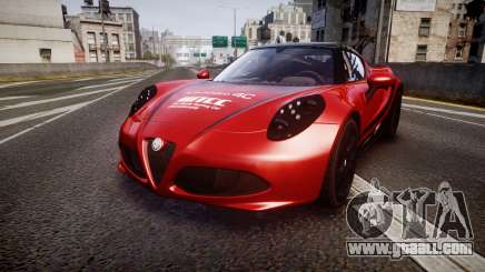 Alfa Romeo 4C 2014 WTCC Safety Car for GTA 4