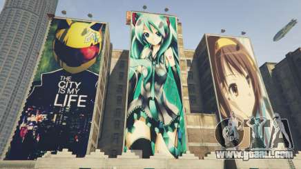 Downtown Anime Mod 1.3 for GTA 5