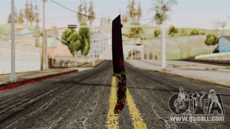 New bloody knife camo for GTA San Andreas