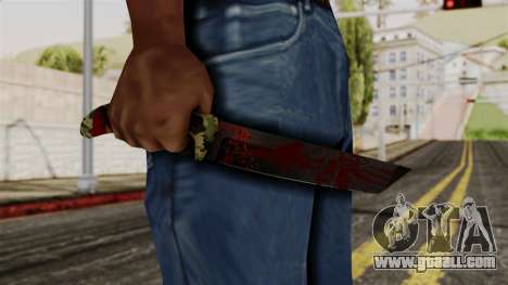 New bloody knife camo for GTA San Andreas