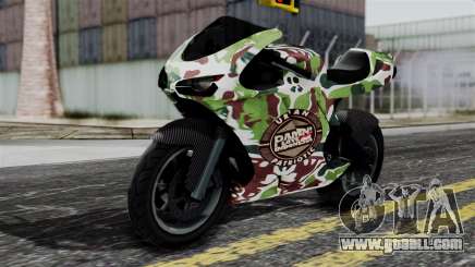 Bati Wayang Camo Motorcycle for GTA San Andreas