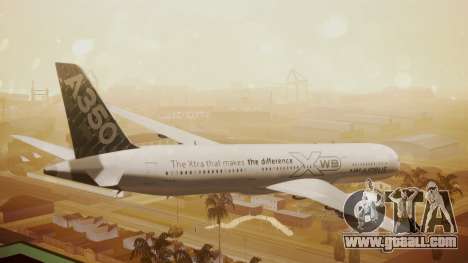 Airbus 350-900XWB Around The World for GTA San Andreas