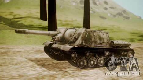 ISU-152 Snow from World of Tanks for GTA San Andreas