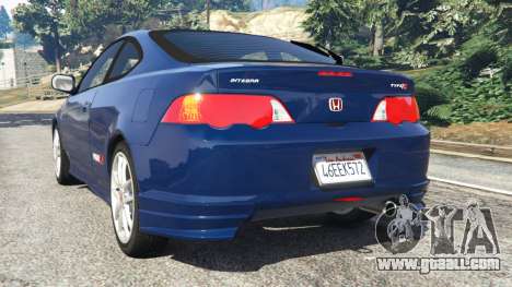 Honda Integra Type-R with license plate