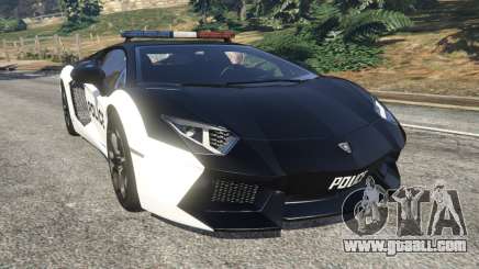 Lamborghini Aventador LP700-4 Police v4.0 for GTA 5