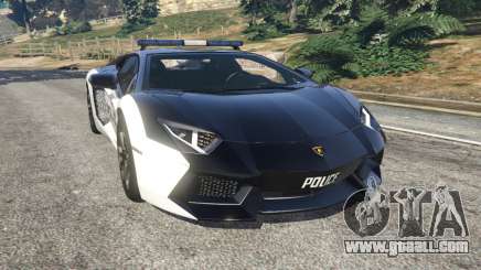Lamborghini Aventador LP700-4 Police v5.5 for GTA 5