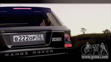 Range Rover Sport 2012 for GTA San Andreas