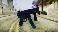 MP5K Black Blue Abstract for GTA San Andreas