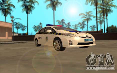 Toyota Prius Police Of Ukraine for GTA San Andreas