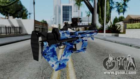 CoD Black Ops 2 - PDW-57 Camo Blue for GTA San Andreas