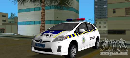 Toyota Prius Police Of Ukraine for GTA Vice City