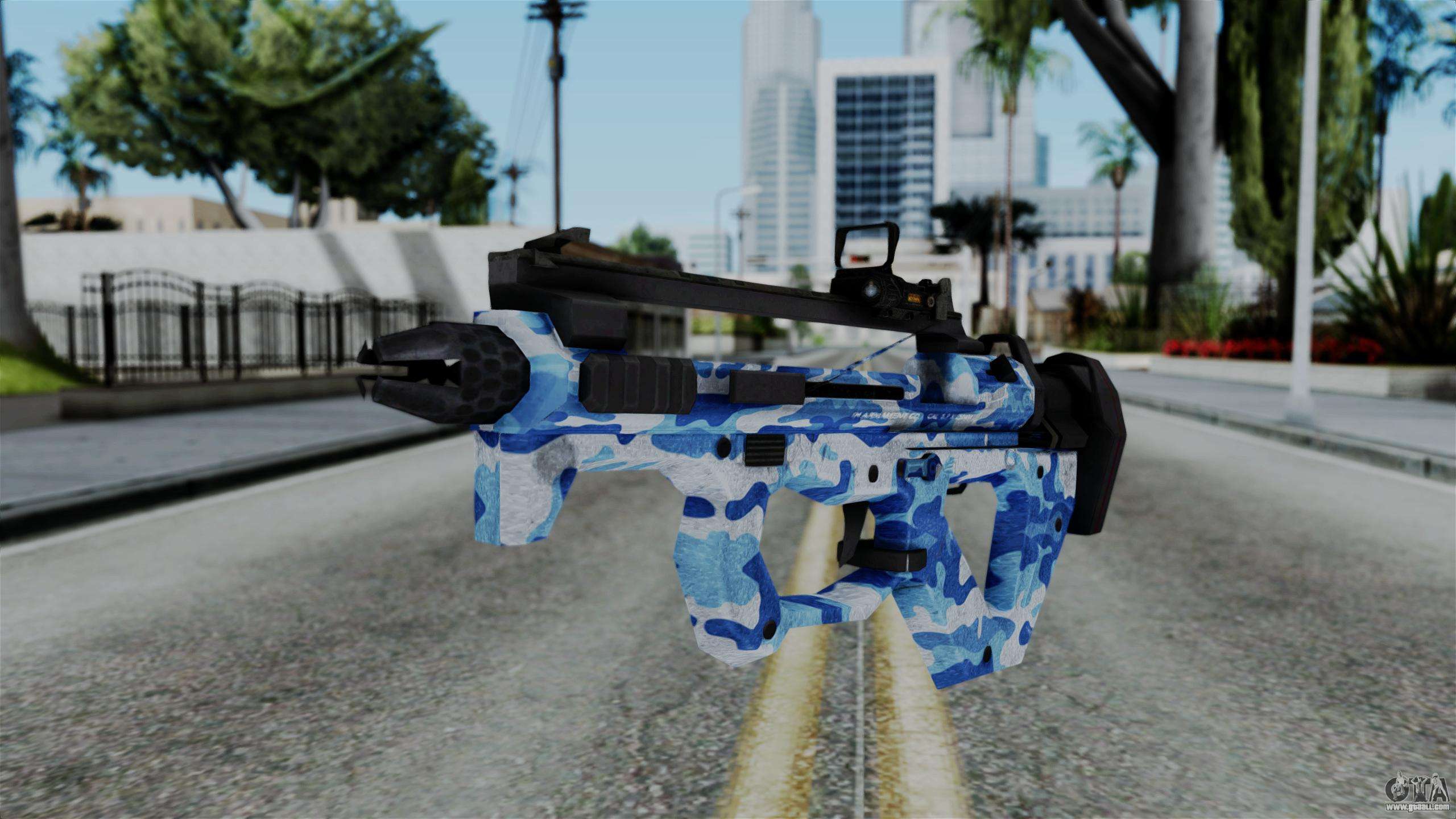 Cod Black Ops 2 Pdw 57 Camo Blue For Gta San Andreas
