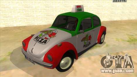 Volkswagen Beetle Pizza for GTA San Andreas