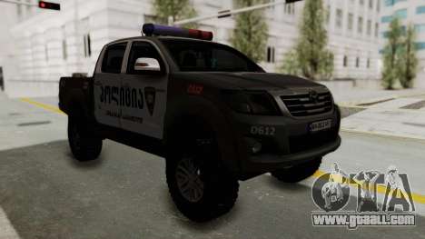 Toyota Hilux 4WD 2015 Georgia Police for GTA San Andreas