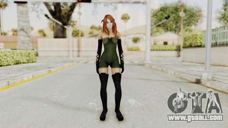 Badgirl Green Jumper Red Hair for GTA San Andreas