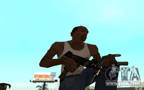 Golden weapon pack for GTA San Andreas