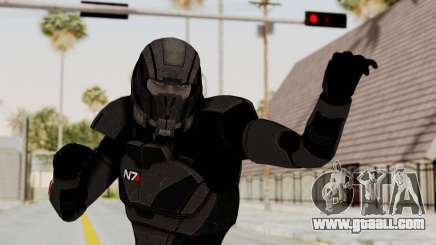 Mass Effect 2 Shepard Default N7 Armor Helmet for GTA San Andreas