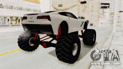 Chevrolet Corvette Stingray C7 Monster Truck for GTA San Andreas