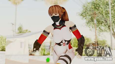 Dead Or Alive 5 LR - Kasumi Ninja White-Red 2015 for GTA San Andreas