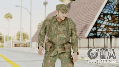 MGSV Ground Zeroes US Soldier Armed v2 for GTA San Andreas