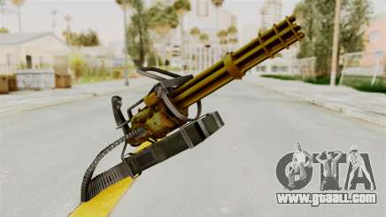 Minigun Gold for GTA San Andreas