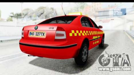 Skoda Superb Red Taxi for GTA San Andreas