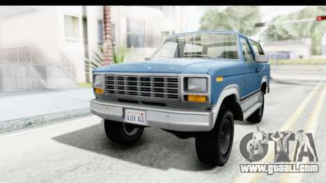 Ford Bronco 1980 for GTA San Andreas