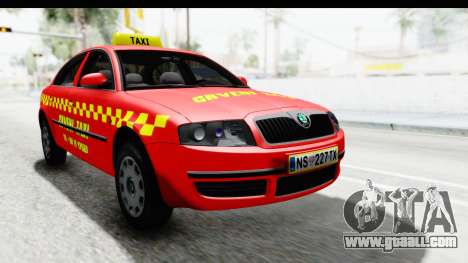 Skoda Superb Red Taxi for GTA San Andreas