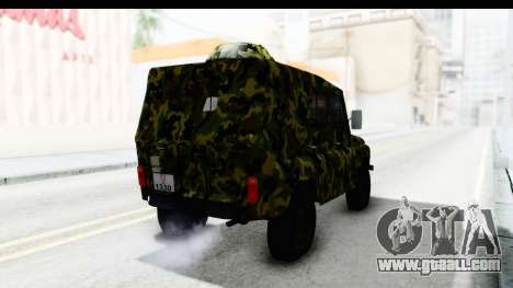 UAZ-469 Military police of Serbia for GTA San Andreas