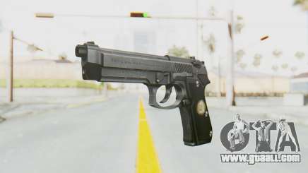 Tariq Iraqi Pistol Back v1 Silver for GTA San Andreas