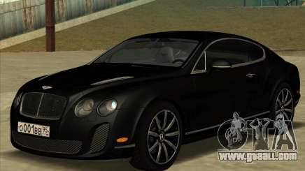 Bentley Continental Supersports Black for GTA San Andreas