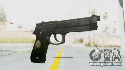 Tariq Iraqi Pistol Back v1 Black for GTA San Andreas